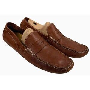 Cole‎ Haan Penny Loafer Driving Shoes Men’s 11 M Brown Leather Preppy Coastal